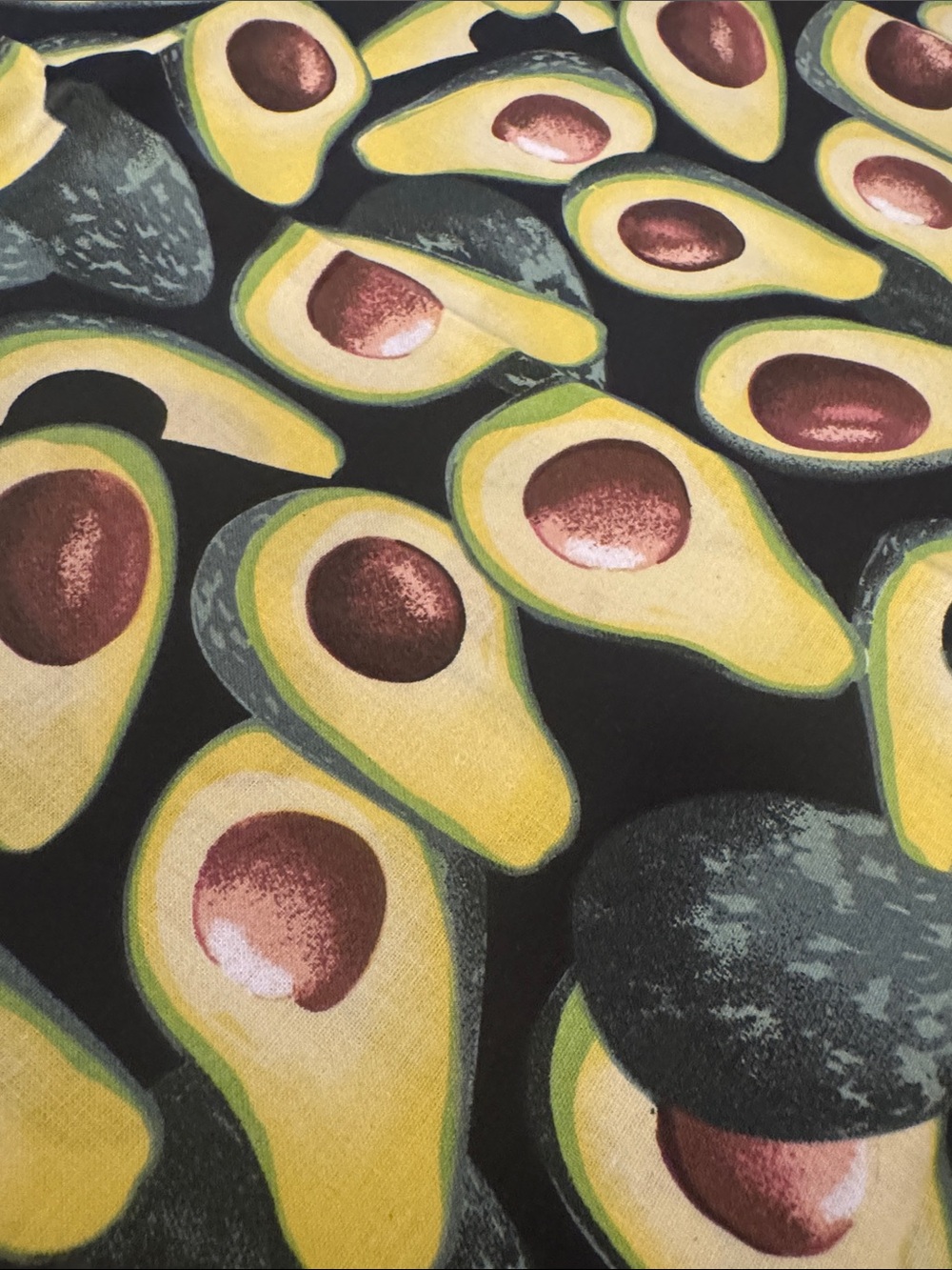 3’x 22” Avocado Pattern fabric